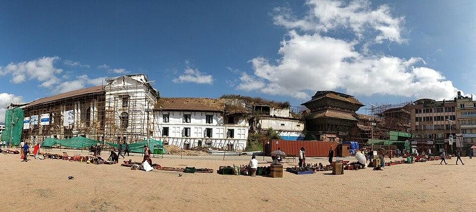 Historic buildings and temples at Kathmandu Durbar Square